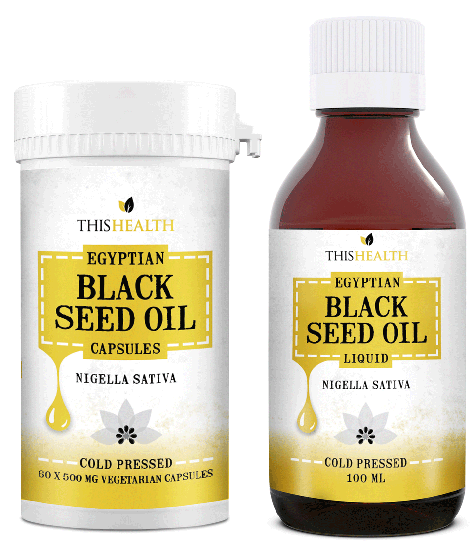 Black Seed oil 100ml - Egyptian Cold Pressed Oil and cpasules - This Health