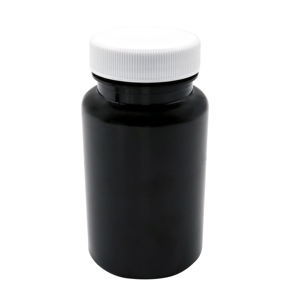 100ml Plastic Pill Containers - Strong brown pots and Lids